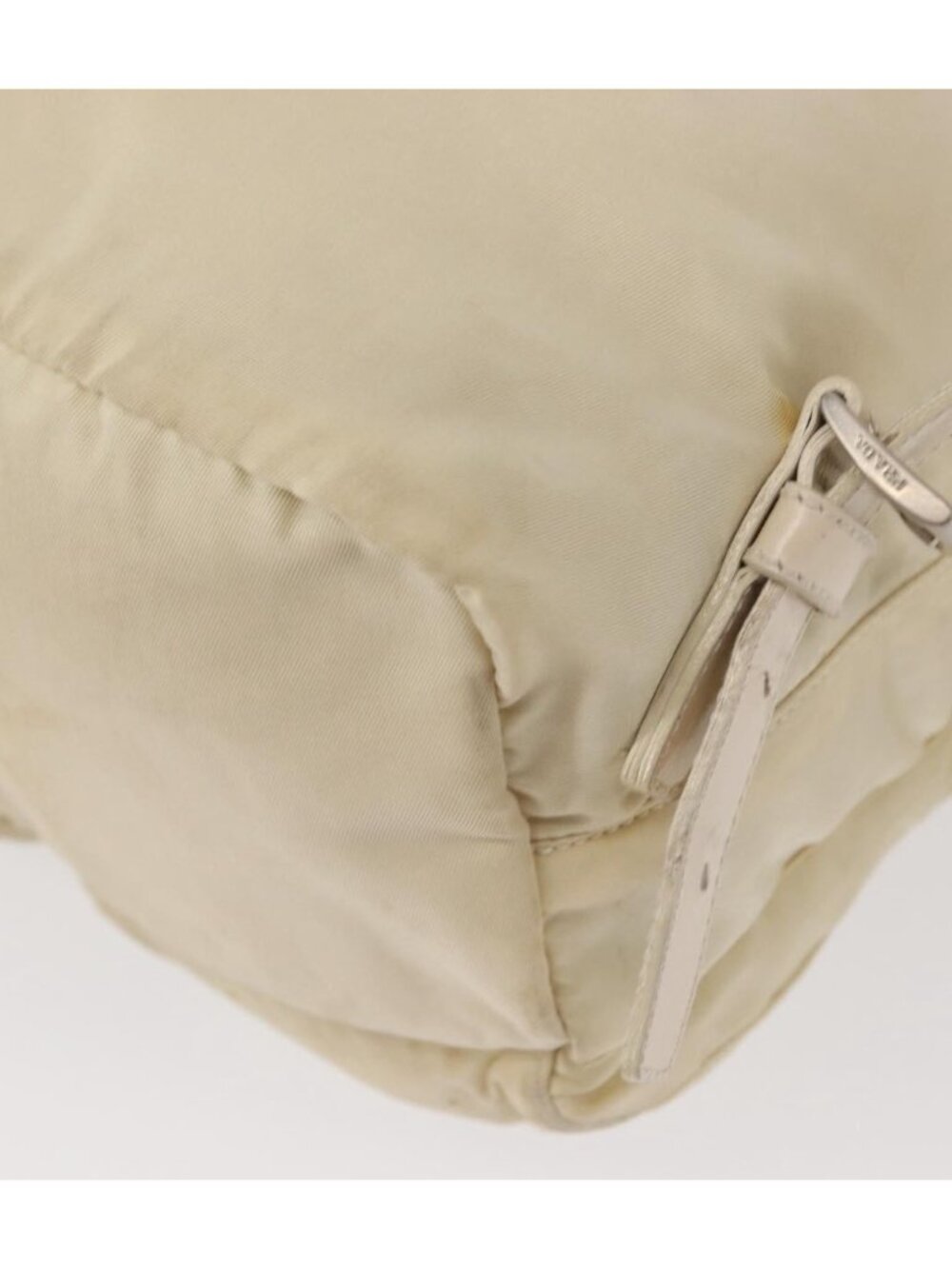 PRADA Backpack Nylon White Silver - Picture 11 of 16